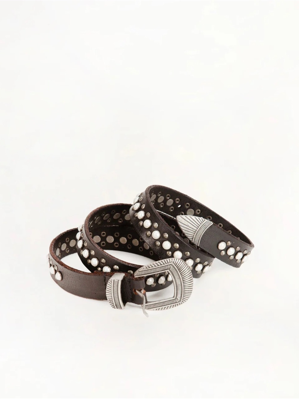 LOYAL WEST Midnight Ranger Leather Belt In Calfskin